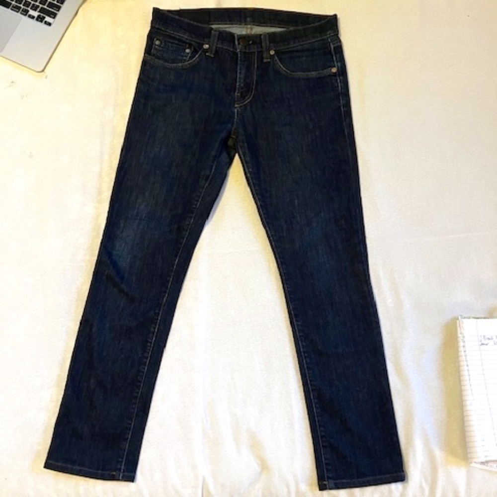 J Brand 30 x 27 Indigo Dyed Skinny Jeans w/Stretch​​​​​​​​​​​​​